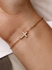 Gold Cross Bracelet - Lullaboo