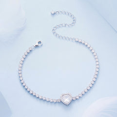 Heart Tennis Bracelet - Lullaboo