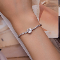 Heart Tennis Bracelet - Lullaboo
