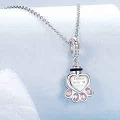 Paw Print Memorial Dangle Charm - Lullaboo