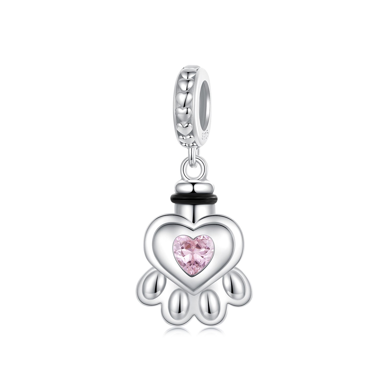 Paw Print Memorial Dangle Charm - Lullaboo