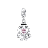 Paw Print Memorial Dangle Charm - Lullaboo