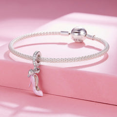 Pink High Heel Dangle Charm - Lullaboo