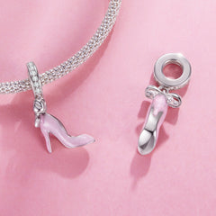 Pink High Heel Dangle Charm - Lullaboo