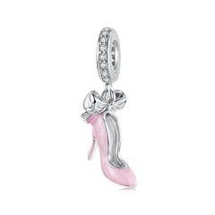 Pink High Heel Dangle Charm - Lullaboo
