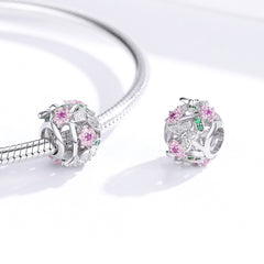 CZ Butterfly Flower Charm - Lullaboo