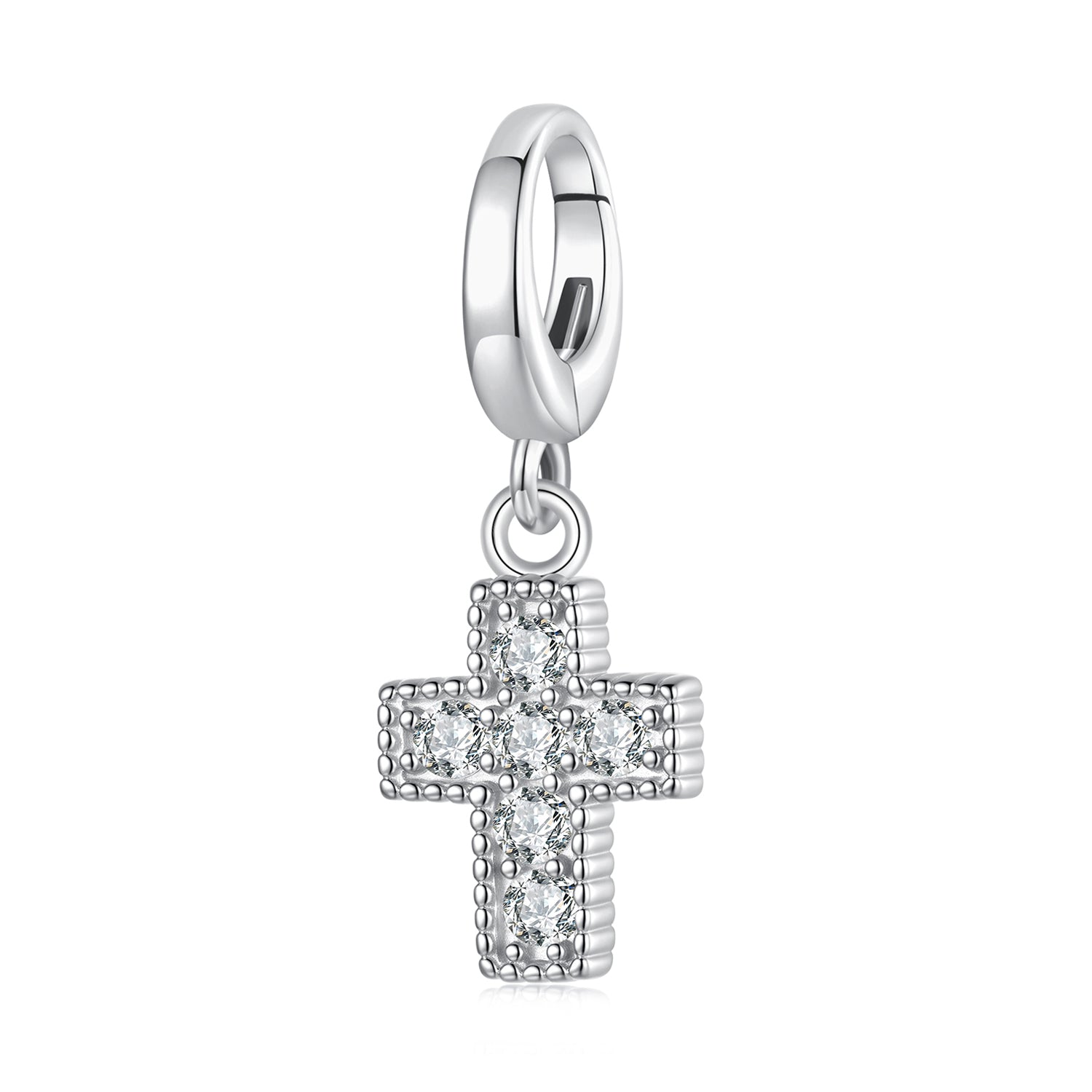 Silver Cross Dangle Charm - Lullaboo