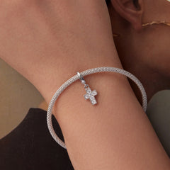 Silver Cross Dangle Charm - Lullaboo