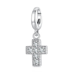 Silver Cross Dangle Charm - Lullaboo