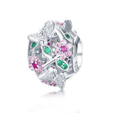 CZ Butterfly Flower Charm - Lullaboo
