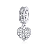 CZ Heart Dangle Charm - Lullaboo