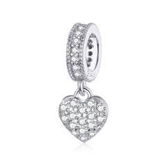 CZ Heart Dangle Charm - Lullaboo