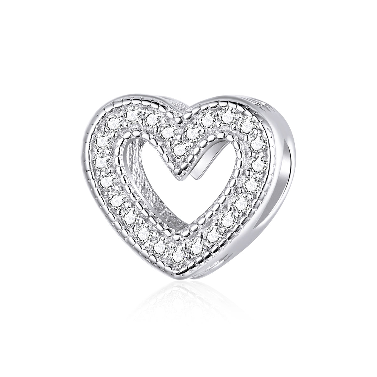 CZ Heart Charm - Lullaboo