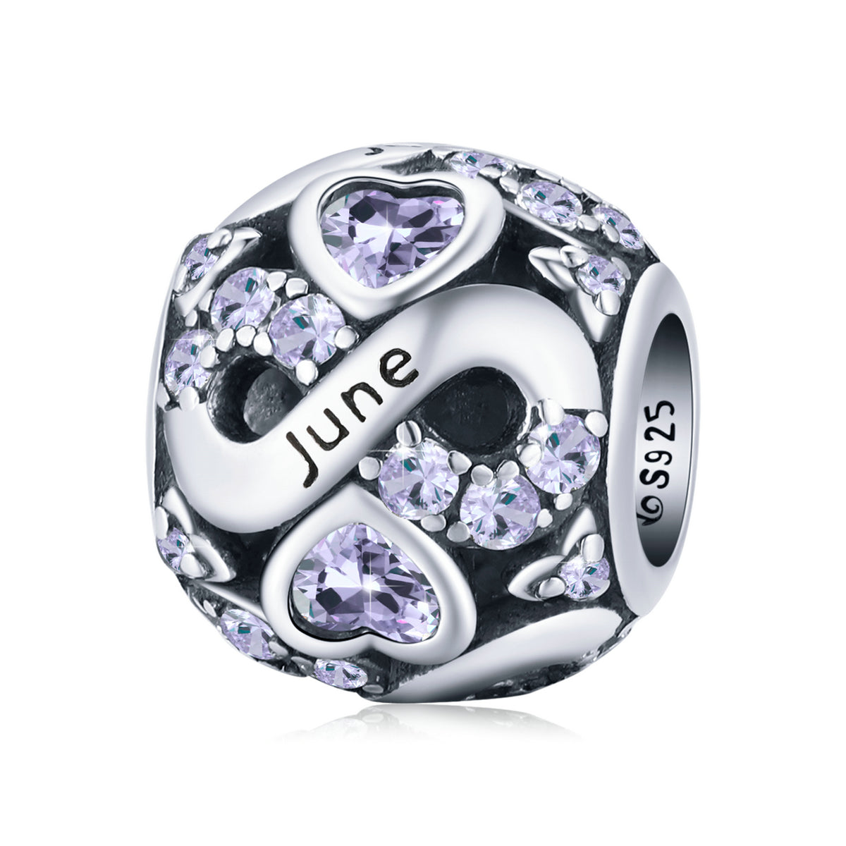 June Infinity Birthstone Charm - Lullaboo
