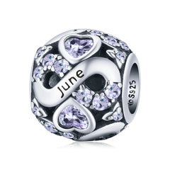June Infinity Birthstone Charm - Lullaboo