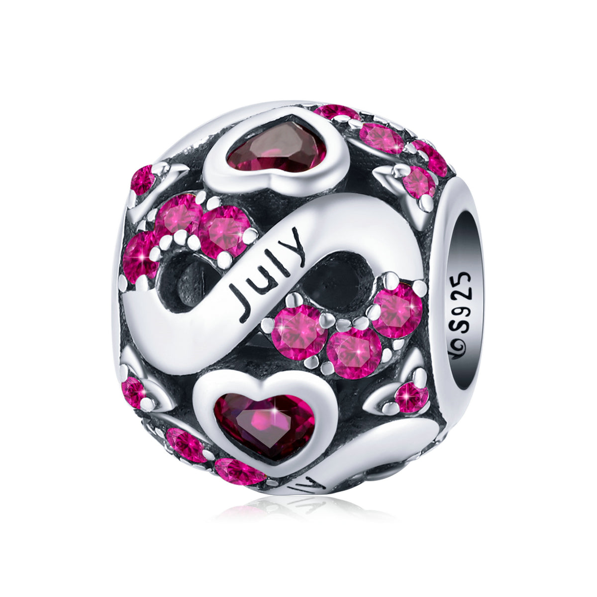 July Infinity Birthstone Charm - Lullaboo