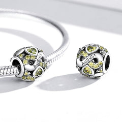 August Infinity Birthstone Charm - Lullaboo