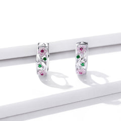 Floral Hoop Earrings - Lullaboo