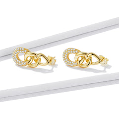 Gold Triple Drop Earrings - Lullaboo