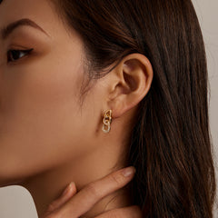 Gold Triple Drop Earrings - Lullaboo