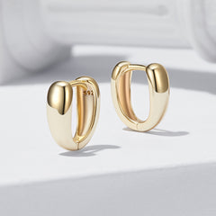 Chunky Gold Hoop Earrings - Lullaboo