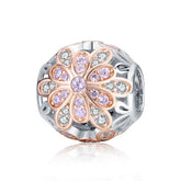 rose gold blooming flower charm NZ