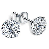 CZ Silver Stud Earrings - Lullaboo