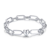 Chunky Silver Chain Bracelet