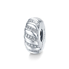 Silver Twist Clip Charm - Lullaboo
