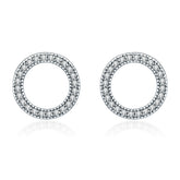 Petite Circle CZ Stud Earrings