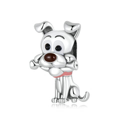 Dog With Bone in Mouth Charm - Lullaboo