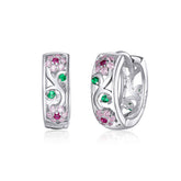 Floral Hoop Earrings - Lullaboo