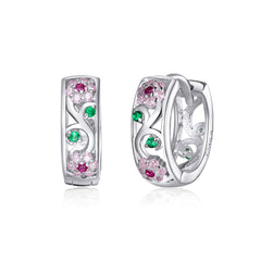 Floral Hoop Earrings - Lullaboo