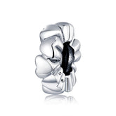 Silver Heart Spacer Charm