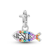 Jesus Fish Dangle Charm - Lullaboo