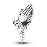 Rosary Prayer Hands Charm