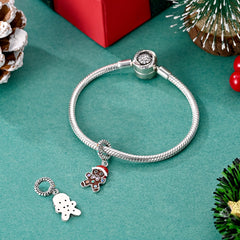 Gingerbread Man Dangle Charm - Lullaboo