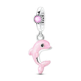 Pink Dolphin Dangle Charm - Lullaboo
