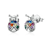 Rainbow Ladybug Stud Earrings - Lullaboo