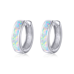 Opal Hoop Earrings - Lullaboo