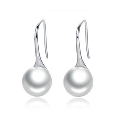White Long Pearl Drop Earrings - Lullaboo