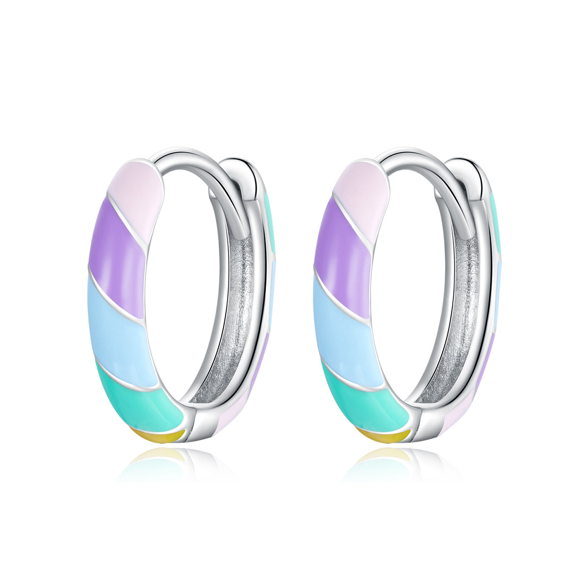 Rainbow Hoop Earrings - Lullaboo