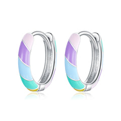 Rainbow Hoop Earrings - Lullaboo