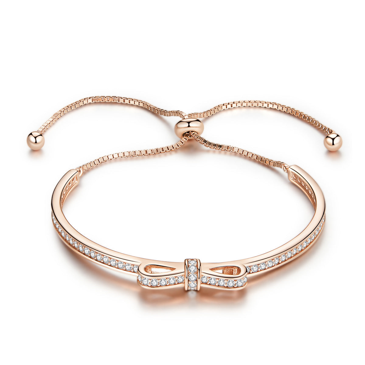 Rose Gold Bow Bracelet - Lullaboo