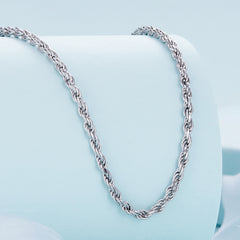 Twisted Silver Necklace - Lullaboo