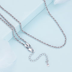 Twisted Silver Necklace - Lullaboo