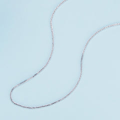 Simple Silver Chain Necklace - Lullaboo