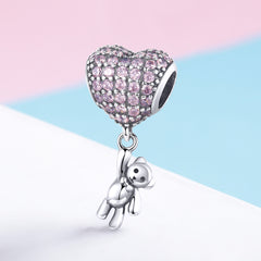 Baby Girl Teddy Charm - Lullaboo