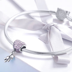 Baby Girl Teddy Charm - Lullaboo