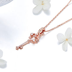 Rose Gold Key Dangle Charm - Lullaboo